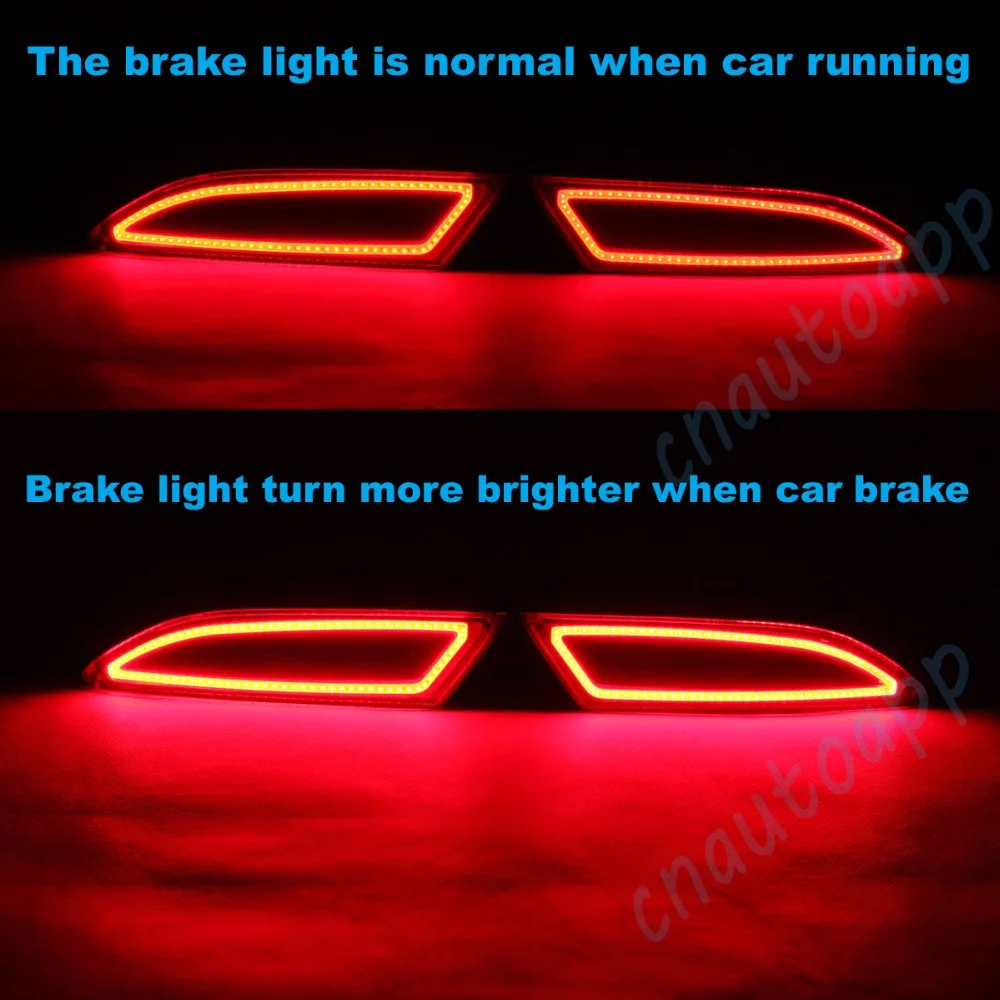 Светодиодные сигнальные лампы для заднего бампера автомобильный стоп сигнал COB