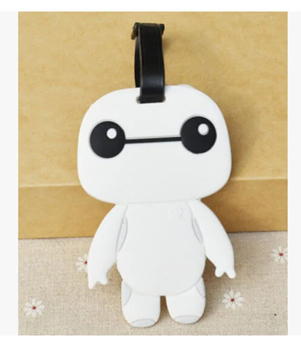 1 Классный 1 шт. Baymax аниме багажная бирка дорожные аксессуары чемодан ID адрес портативный держатель тегов багажные ярлыки Новинка - Цвет: 1