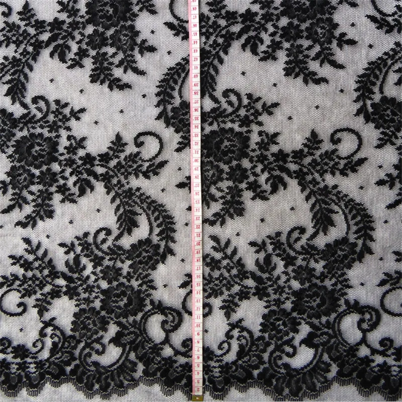 Бесплатная доставка неэластичная нейлоновая кружевная ткань ширина 1 ярд 5 м