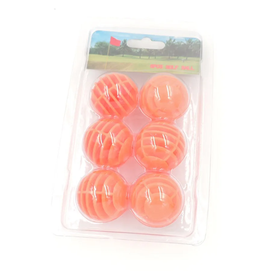 6 шт. Пластиковые Мячи для гольфа максимальная дальность полета 20 м | Спорт и