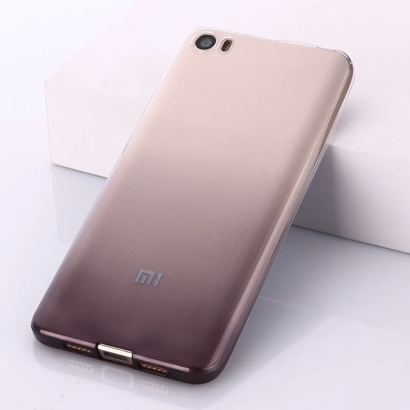 Прозрачный Тонкий силиконовый чехол для Xiaomi mi5 m5 mi 5 ультратонкая задняя крышка с
