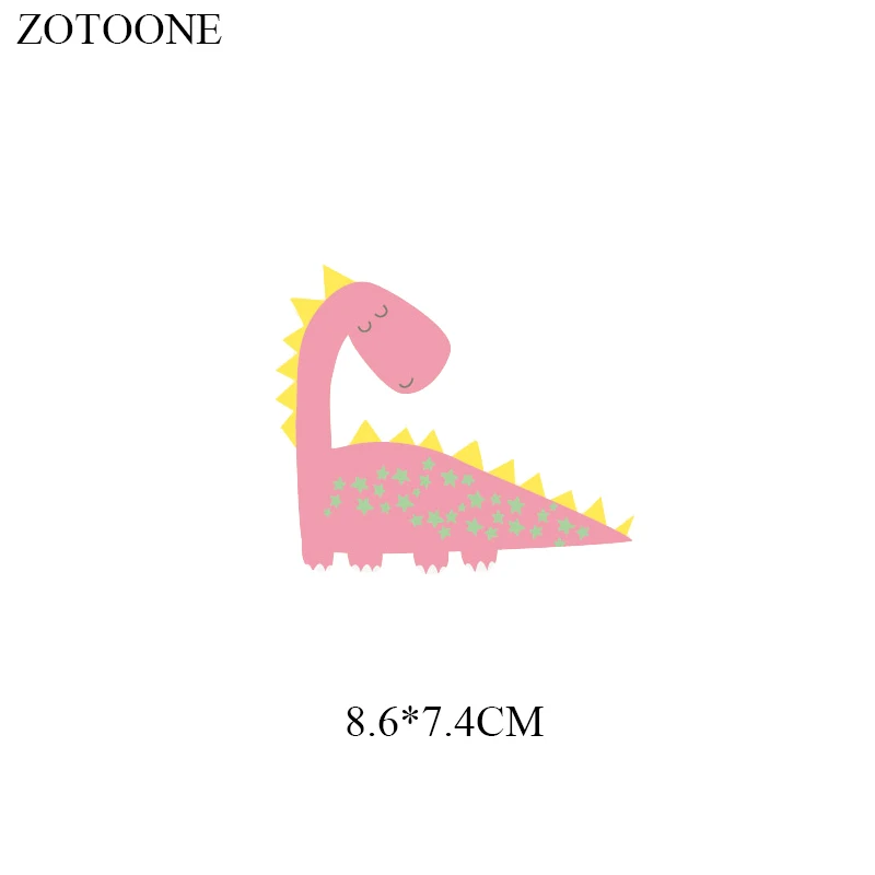 ZOTOONE 5 стилей мультфильм Динозавр патч утюжок на переводной DIY аксессуар