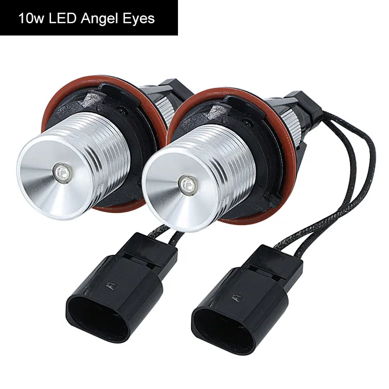 Светодиодсветодиодный габаритные огни Angel Eyes без ошибок 10 Вт белые/синие/красные