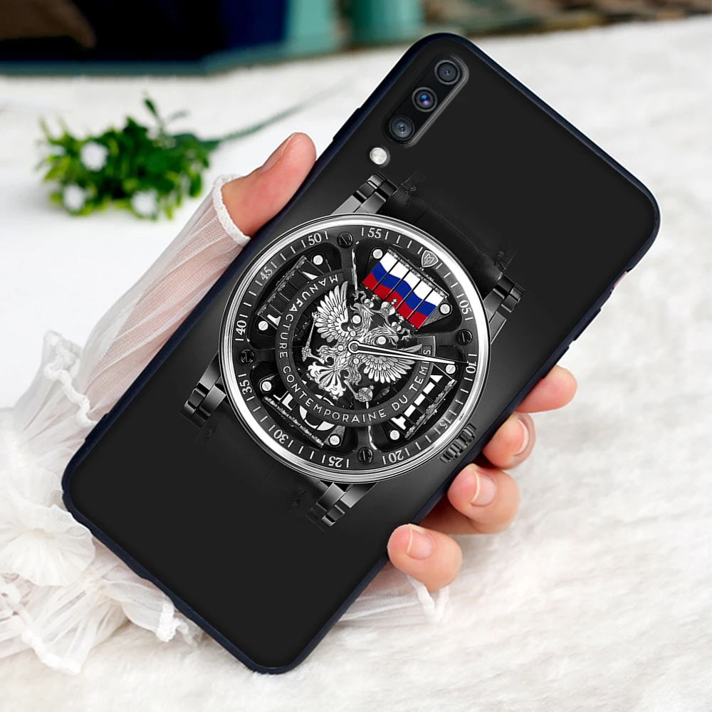 2 Герб России флаг Мягкий чехол для samsung Galaxy A5 A6 A7 A8 A9 плюс A10 A20 A30 A40 A50 A60 A70 M40 крышка - Цвет: 2