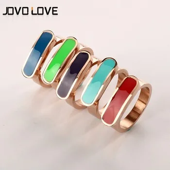 JOVO, трендовые дизайнерские кольца с широкой сеткой для женщин, ювелирные изделия, очаровательные стразы, бусины, женские кольца, вечерние, подарок
