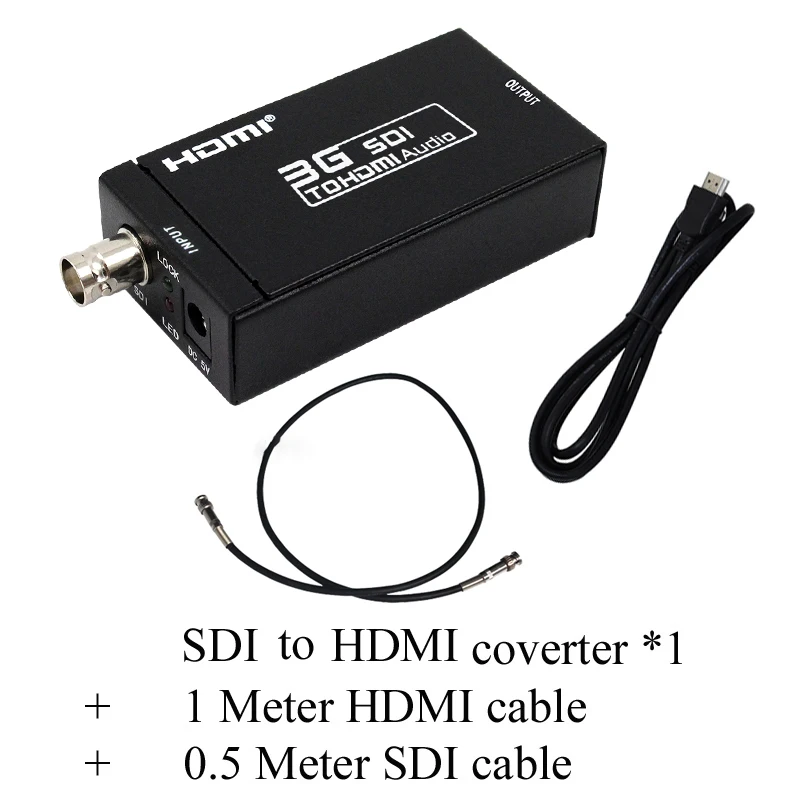 3G SDI в HDMI конвертер BNC мини адаптер Поддержка HD-SDI/3G-SDI 1080p отображение на дисплей с 1