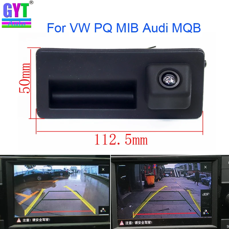 Original Dynamic Trajectory Car Rear view Trunk Handle Camera For Audi A4 A6 Volkswagen Passat Golf Touran Jetta Touareg Sharan