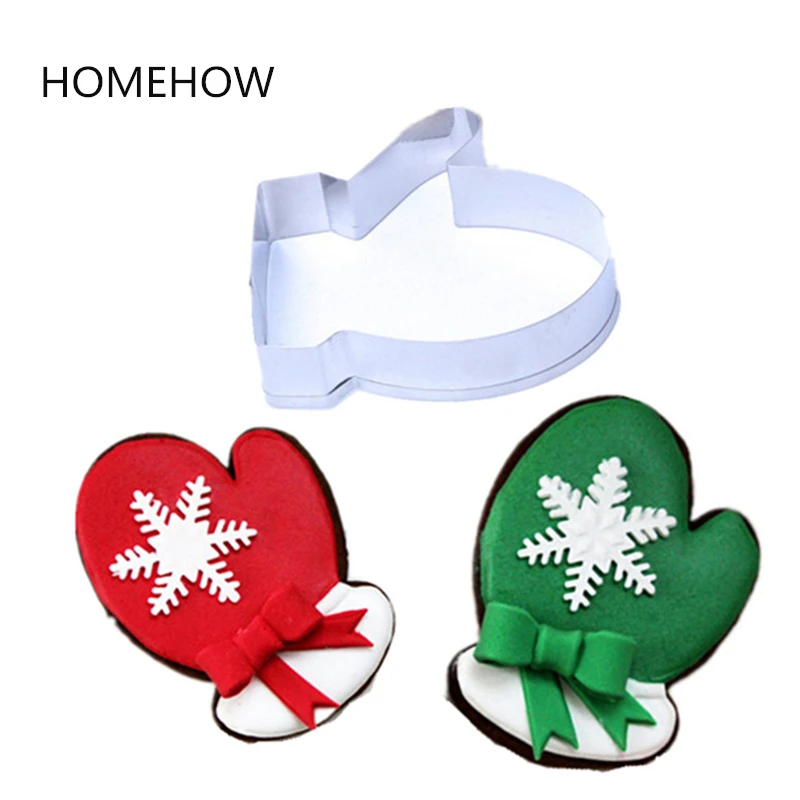 1 шт. модные зимние перчатки нож для печенья 7*6 8 см металлический из нержавеющей