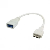 Белый микро USB 3 0 OTG Хост-кабель для флэш-диска и SSD с белым адаптером | Компьютеры