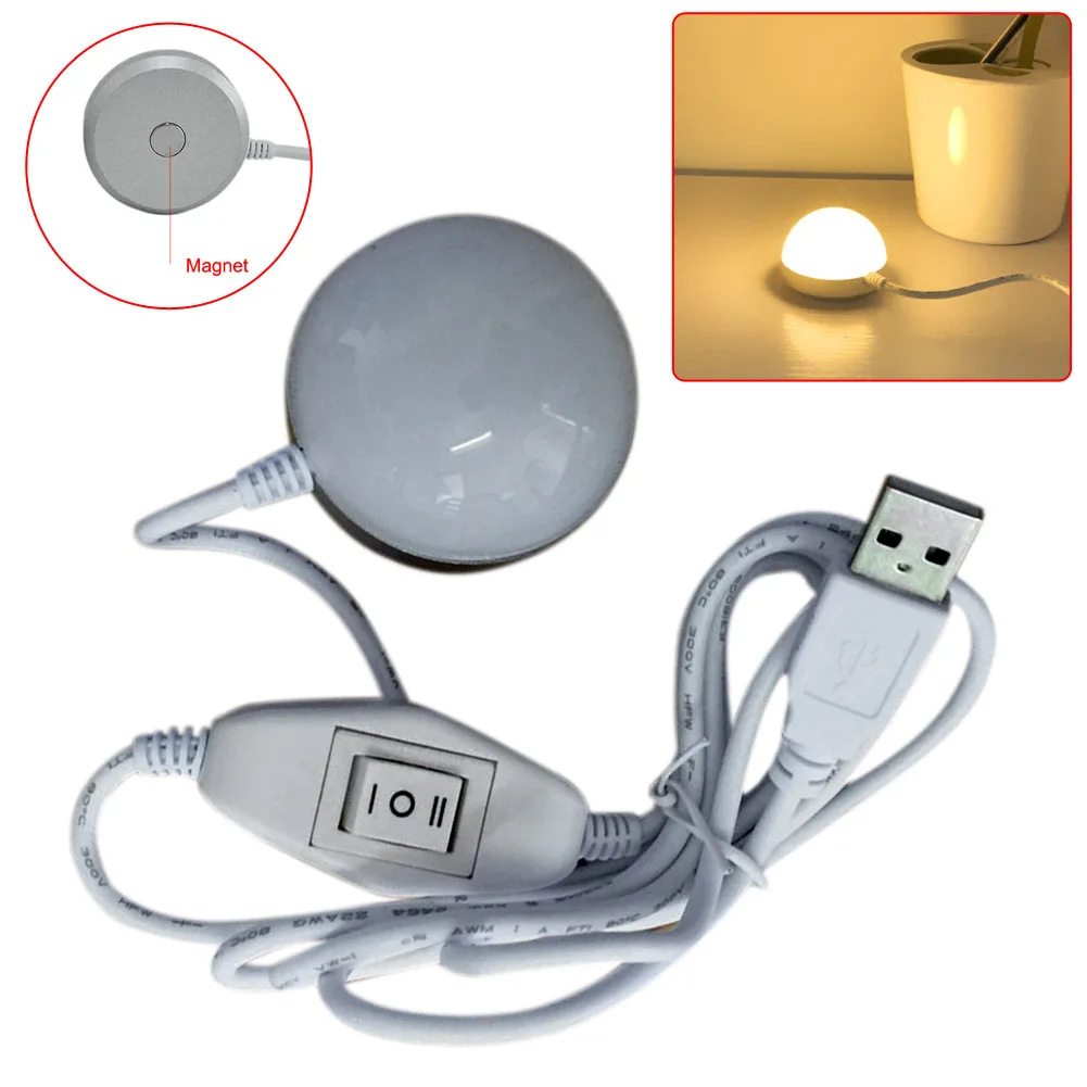 5 Вт Светодиодная настольная лампа с питанием от USB ночник для чтения потолочная