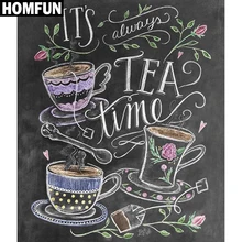 HOMFUN краска с алмазной вышивкой &quotчайное время&quot Алмазная ing