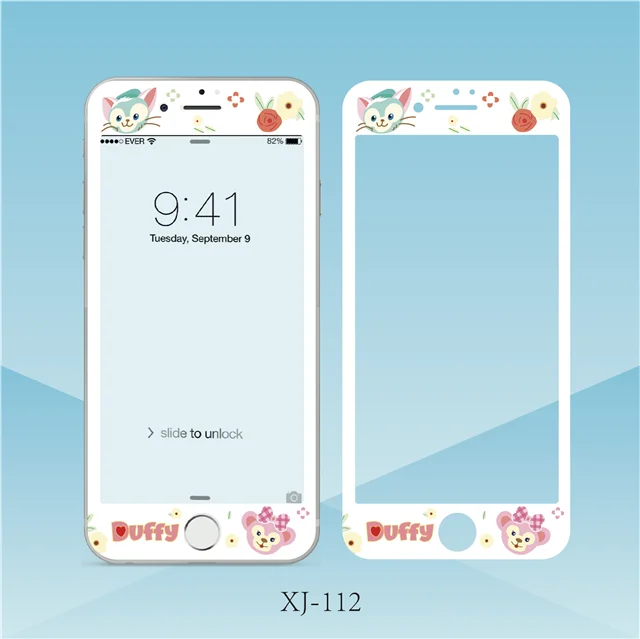 164 Rlenda экран протектор 9 H 3D защитная пленка стекло закаленное стекло для iPhone 6 6S 7 8 плюс мультфильм стежка Totoro - Цвет: 164
