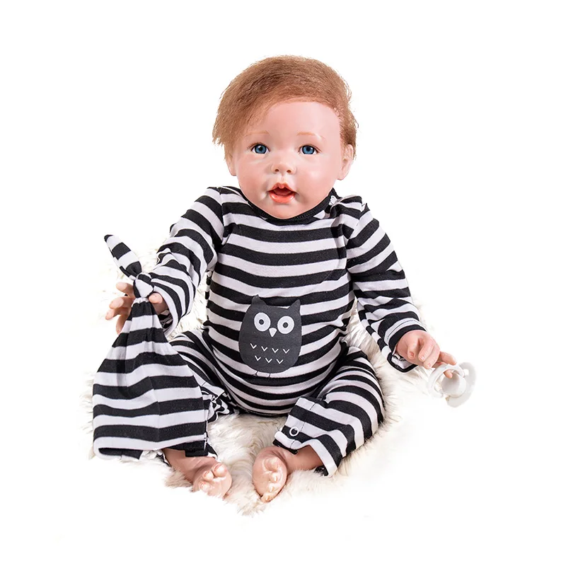 

55cm Silicone Reborn Baby Doll Toys 22Inch Vinyl Princess Toddler Babies Dolls Girls Birthday Gift Present Child Play House Toy