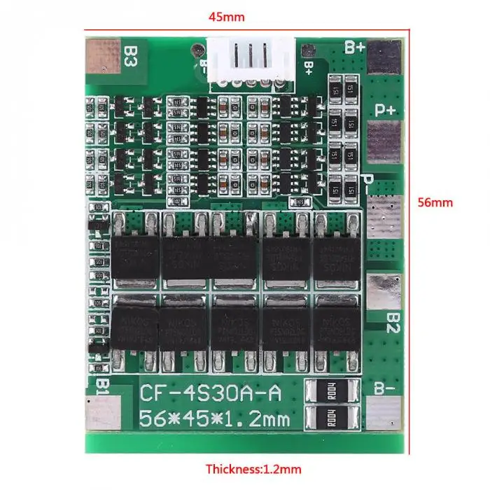 4 струны 14,8 V 30A BMS Щит защиты печатной платы 18650 литий-ионный аккумулятор баланс ячеек- M25
