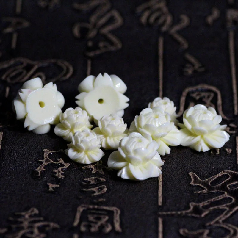 5 шт. натуральный белый лотос резьба по дереву раковина тридакны камень Будда