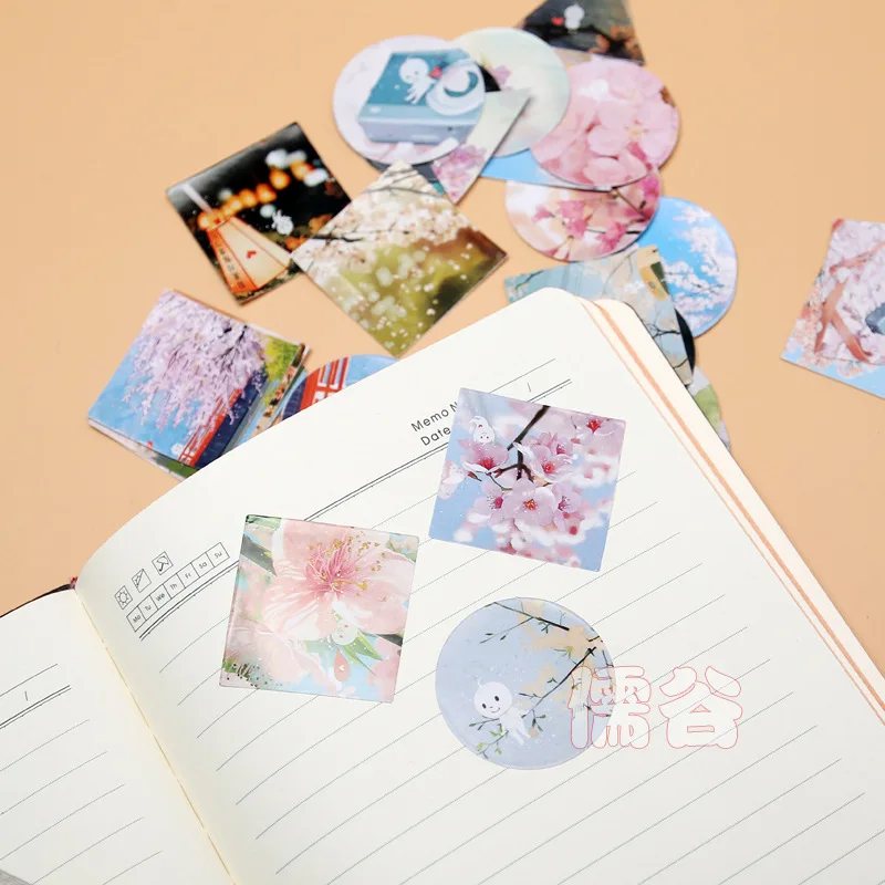 1 коробка(40 шт.) kawaii DIY животного Кот цветочным узором стикер 43*43 мм Геометрия декоративные ленты герметик канцелярские наклейка подарок 06469