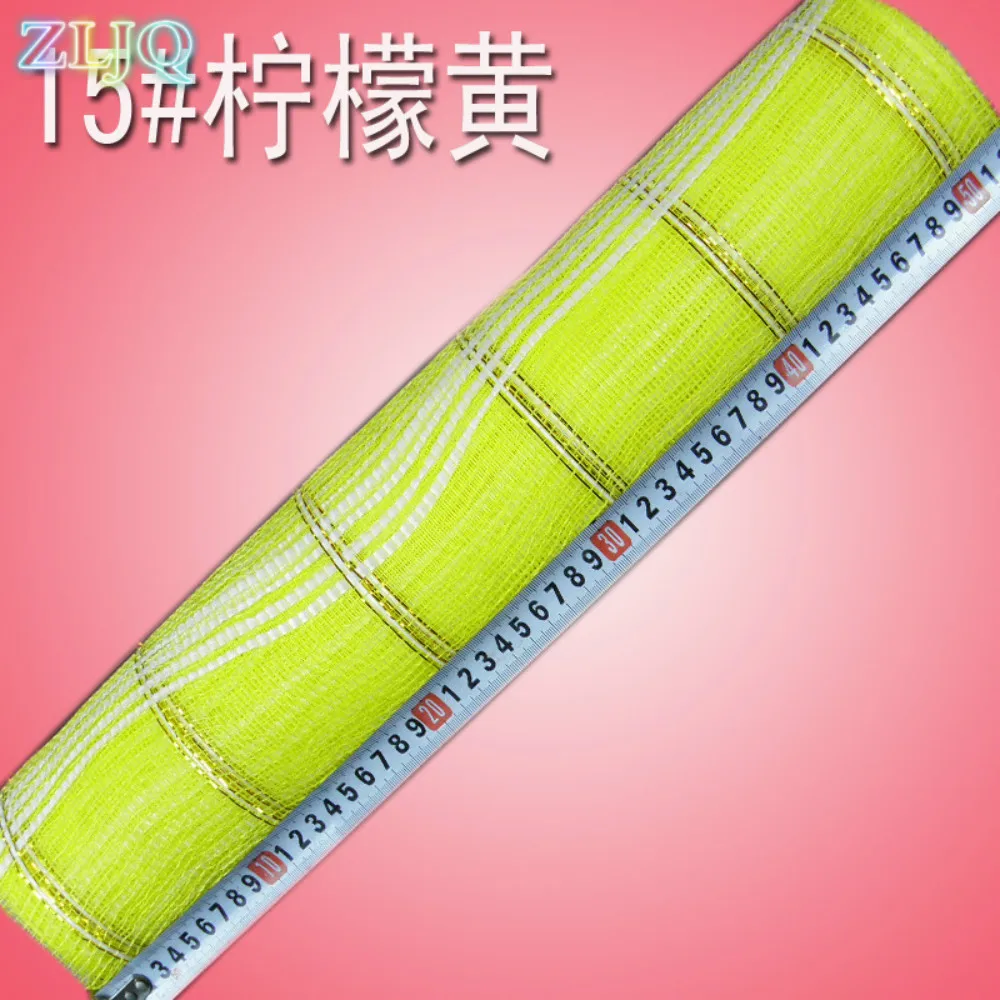 

ZLJQ New 52cm*3.6m Flower Packaging Mesh Screens Flower Decoration Florist Supplies Wedding Valentine's Day Bouquet Accessories