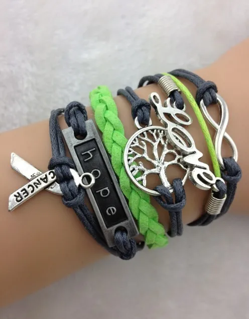 1 шт. бесконечность шнур древо жизни надежда и рак молочной железы