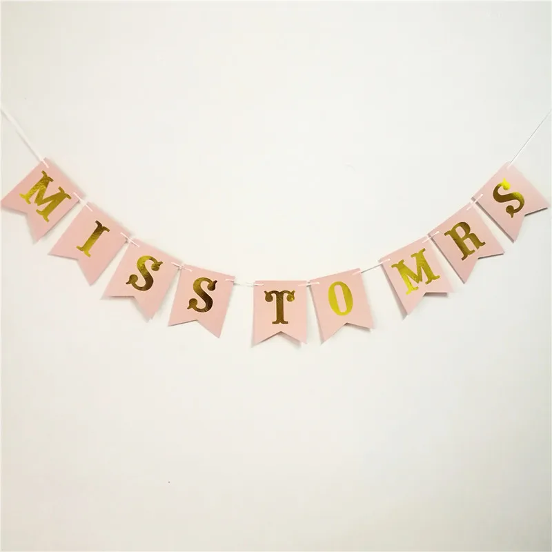 Chicinlife 1 комплект розовый Miss to Mrs баннер Девичник свадебный душ помолвка Свадебные
