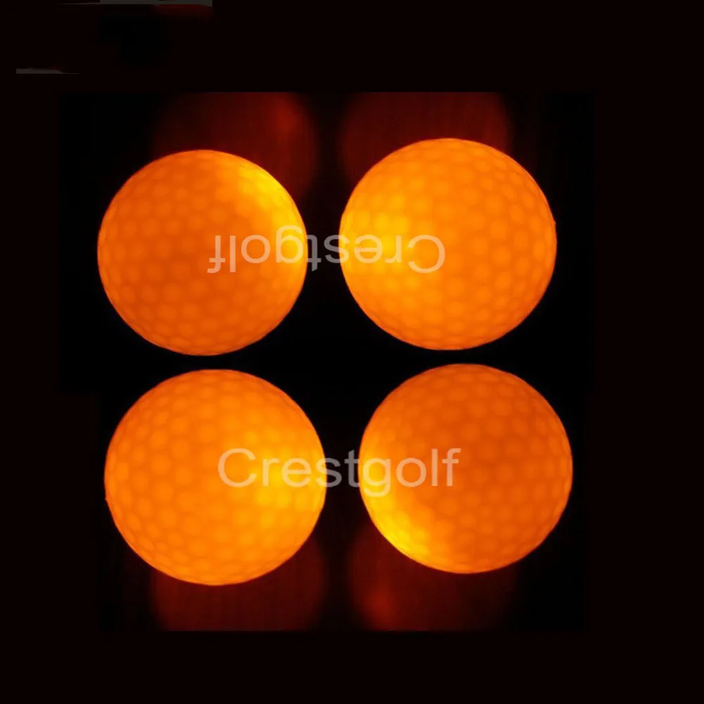 CRESTGOLF 4 шт./упак. Hi Q USGA светодиодные мячи для гольфа ночных тренировок роскошные по