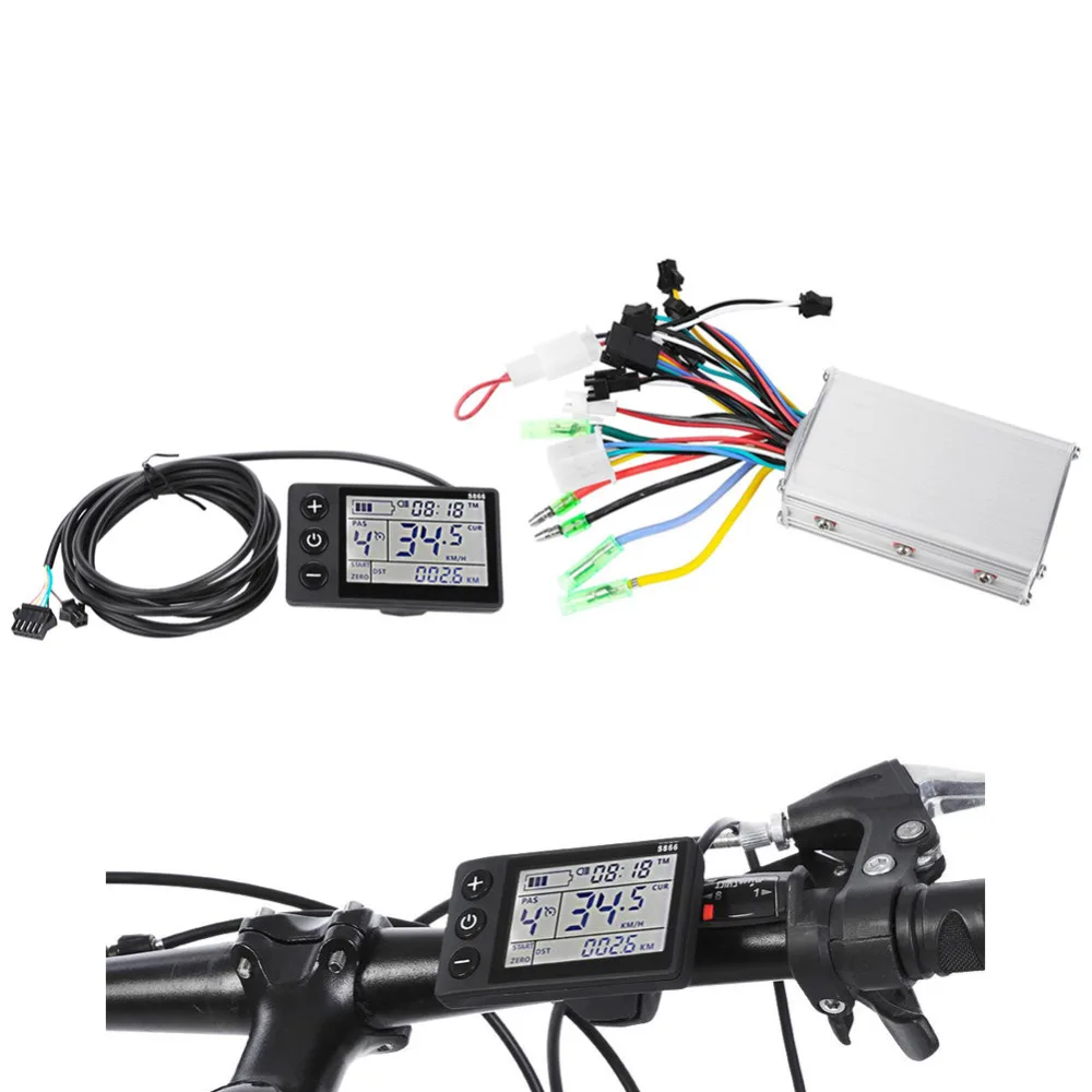 24V 48V 250W 36 V-48 V 350W электрический велосипед бесщеточный контроллер с ЖК-дисплей Дисплей велосипедный мотор контроллер скутера