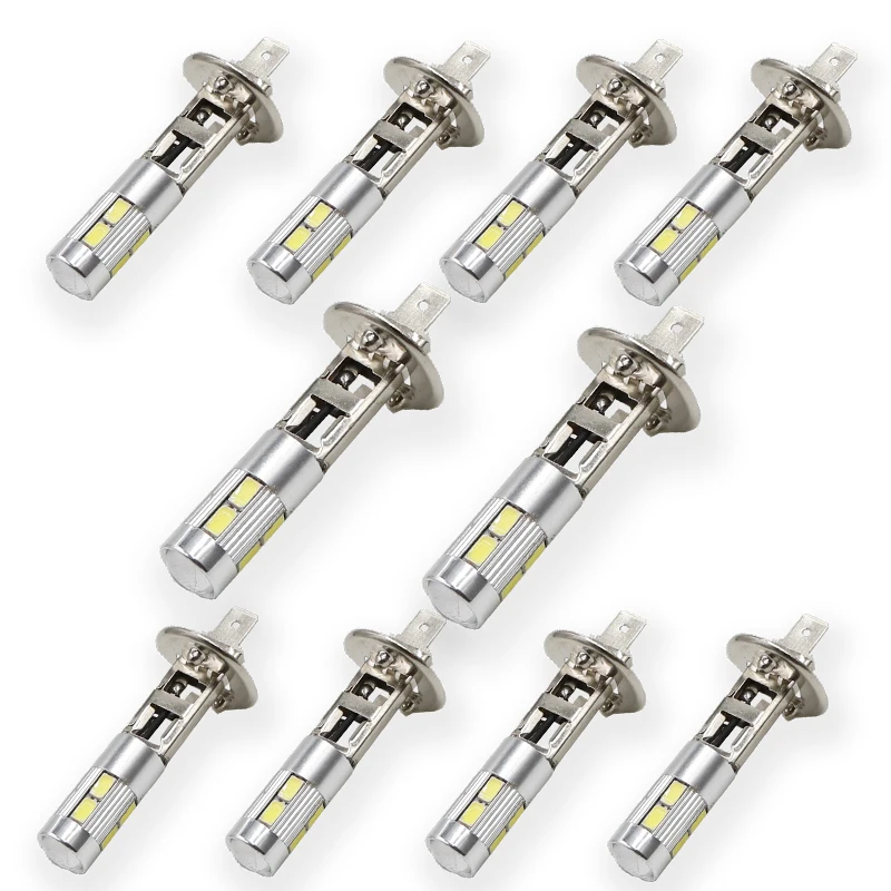 10 шт. Автомобильные светодиодные лампы H1 5630 5730 10SMD|Передние LED-фары для авто| |