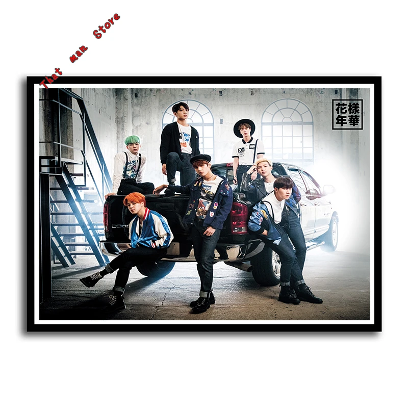Сливовый Kpop bangtan Плакаты для мальчиков, наклейки на стену, белая бумага, высокое качество, печать, украшение для дома, искусство, Декор, без рамки, 42*30 см - Цвет: Сливовый