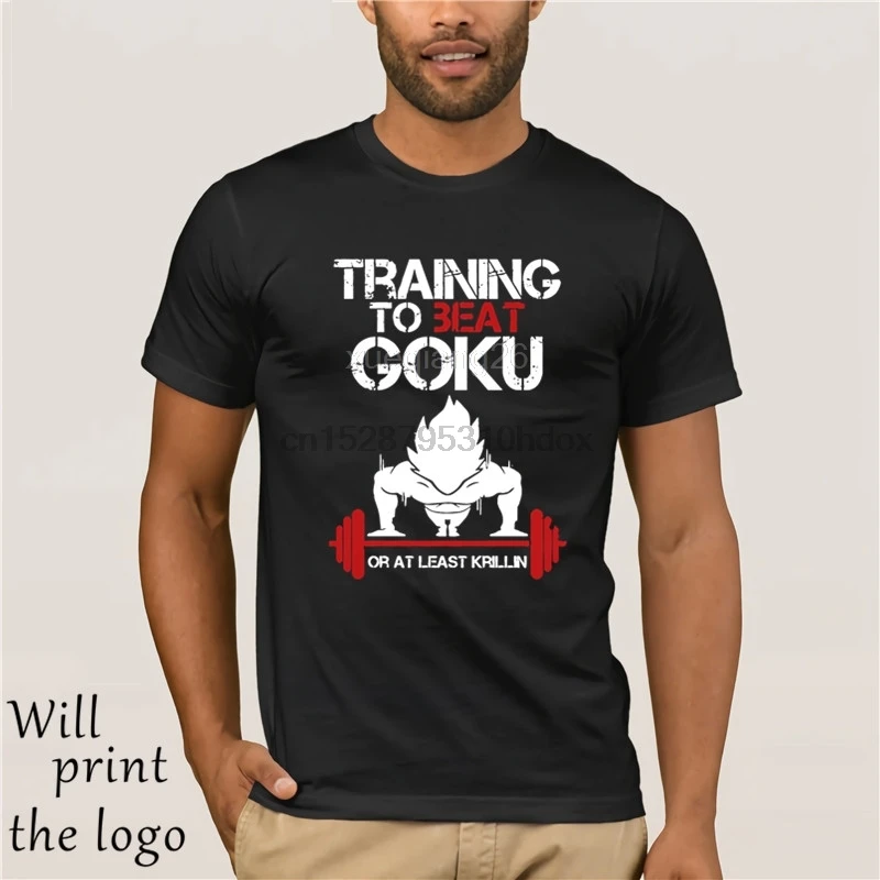 Удобная футболка хлопок простой Traininger бить ГОКУ Workouathletic Hipster платье с круглым вырезом и принтом Джерси