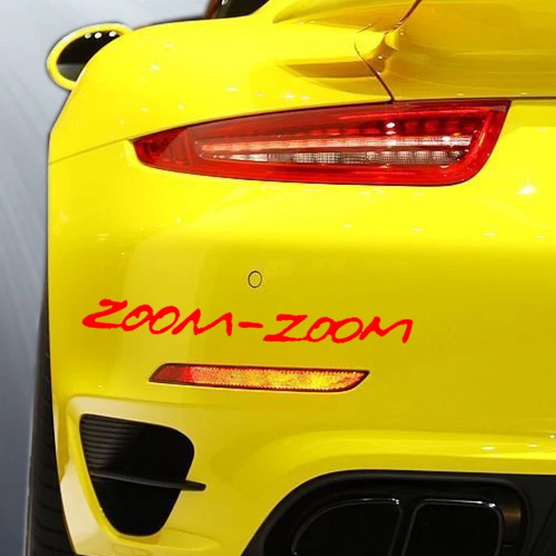 2X текстовое искусство Zoom индивидуальная Надпись Знак автомобиля стикер ноутбук