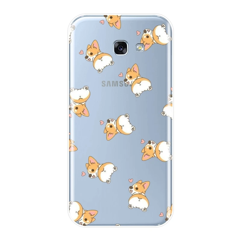 Задняя крышка для Samsung Galaxy A5 A7 2018 A6 A8 Plus Shiba Inu Dog силиконовый мягкий чехол A3 2016 2017
