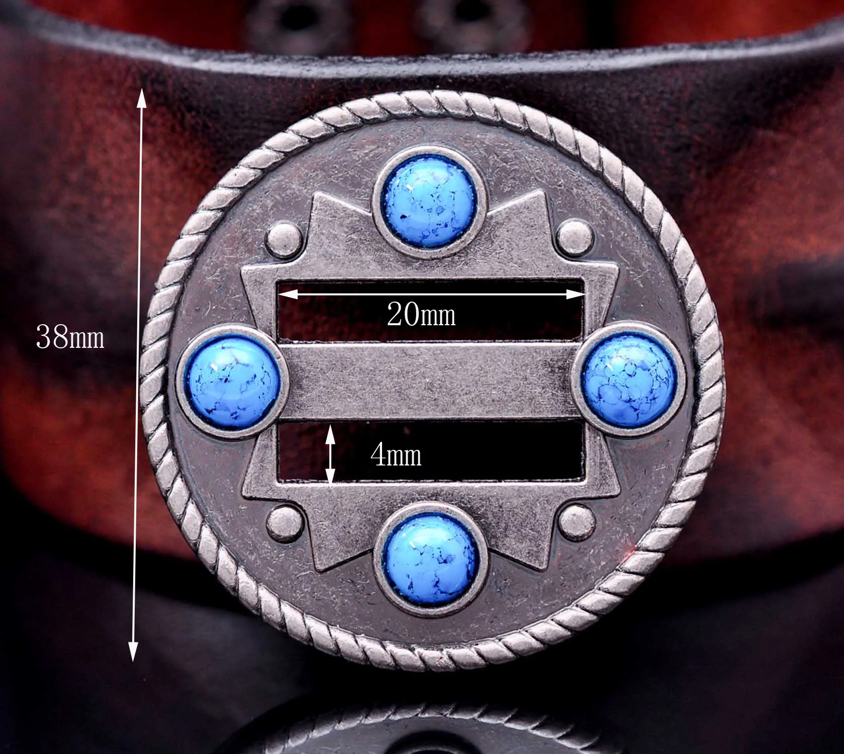 10X модные бирюзовые бусины Западный ковбойский лошадь седло зажим головной убор