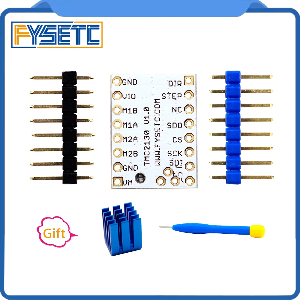 4 шт. 2130 Новинка/TMC V1.1 Stepstick Драйвер шагового двигателя SPI с радиатором сверхтихий