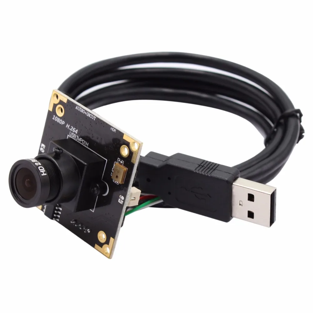 Usb камера 3 0 МП с широкоугольным объективом 2 8 мм оснащена сенсором MICRON AR0331