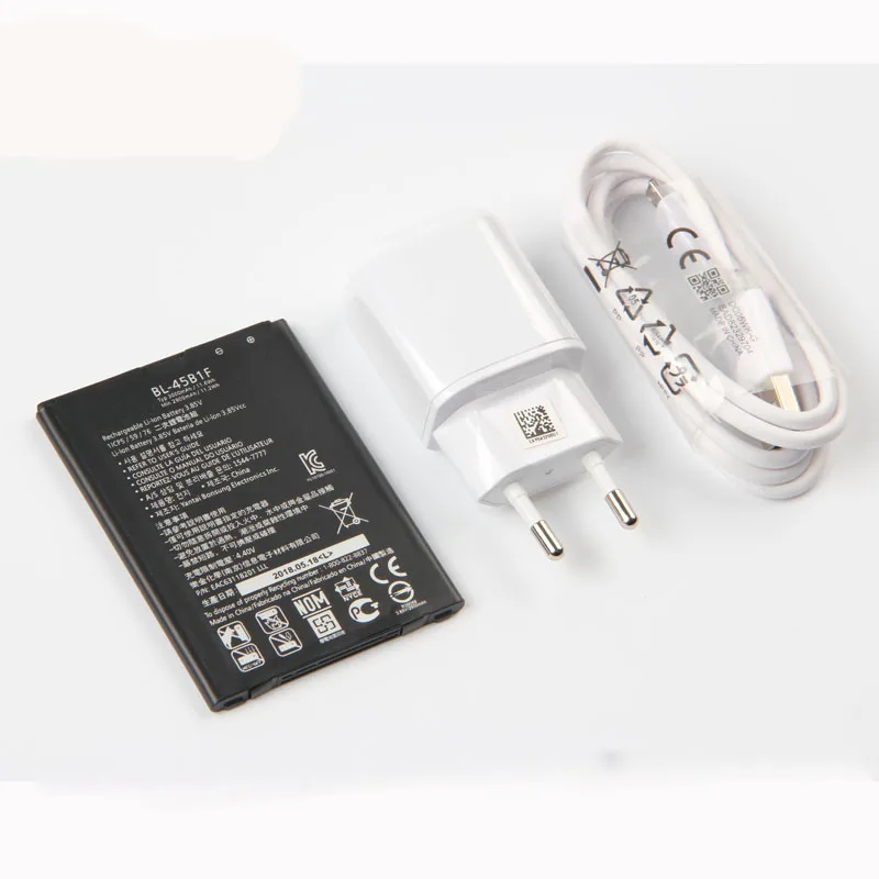 Оригинальный аккумулятор высокой емкости BL 45B1F и зарядное устройство для LG V10 H968