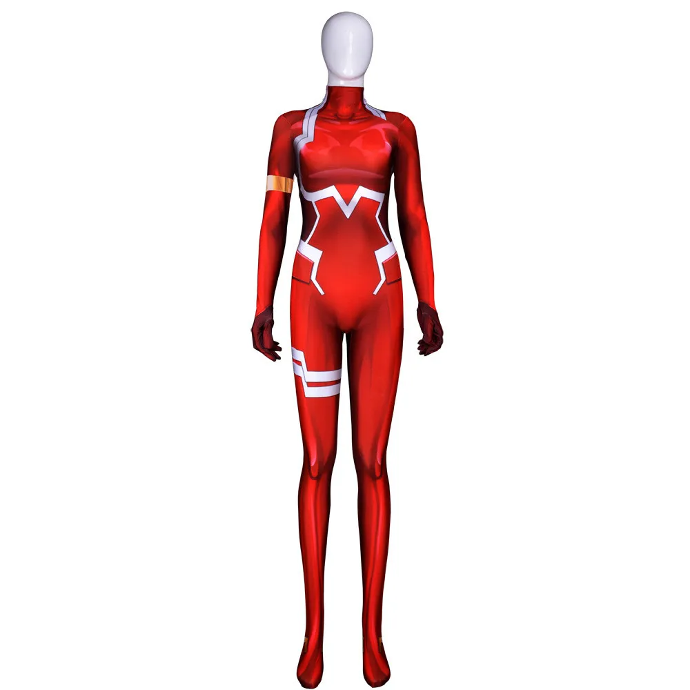 Высококачественный костюм для косплея Zentai женщин и детей с 3D принтом Дарлинг во