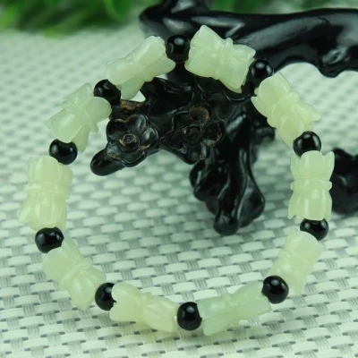Xinjiang Hotan jade lotus hand string of men и women's браслет | Дом сад