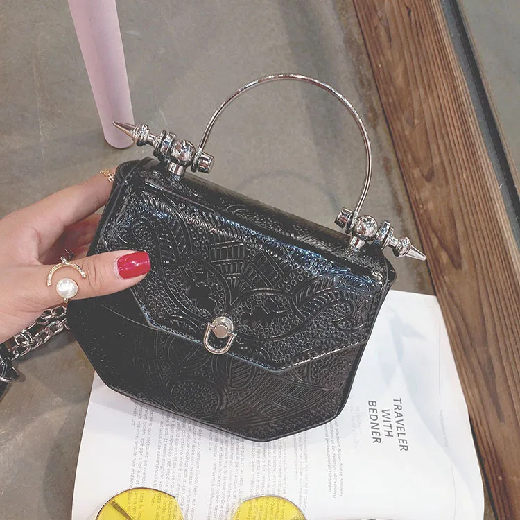 Женские сумки через плечо Вечерние Сумки из искусственной кожи серебристого