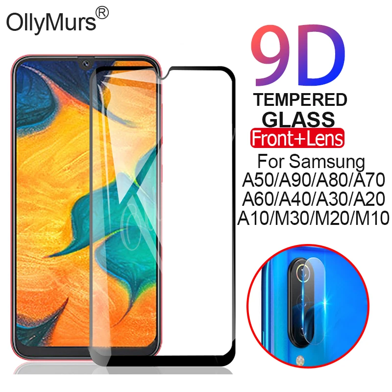 9D изогнутое закаленное Высокопрочное Стекло на samsung Galaxy A50 A90 A70 A60 A40 A30 A20 50 S10+ Экран протектор samsung M30 M20 M10 Стекло