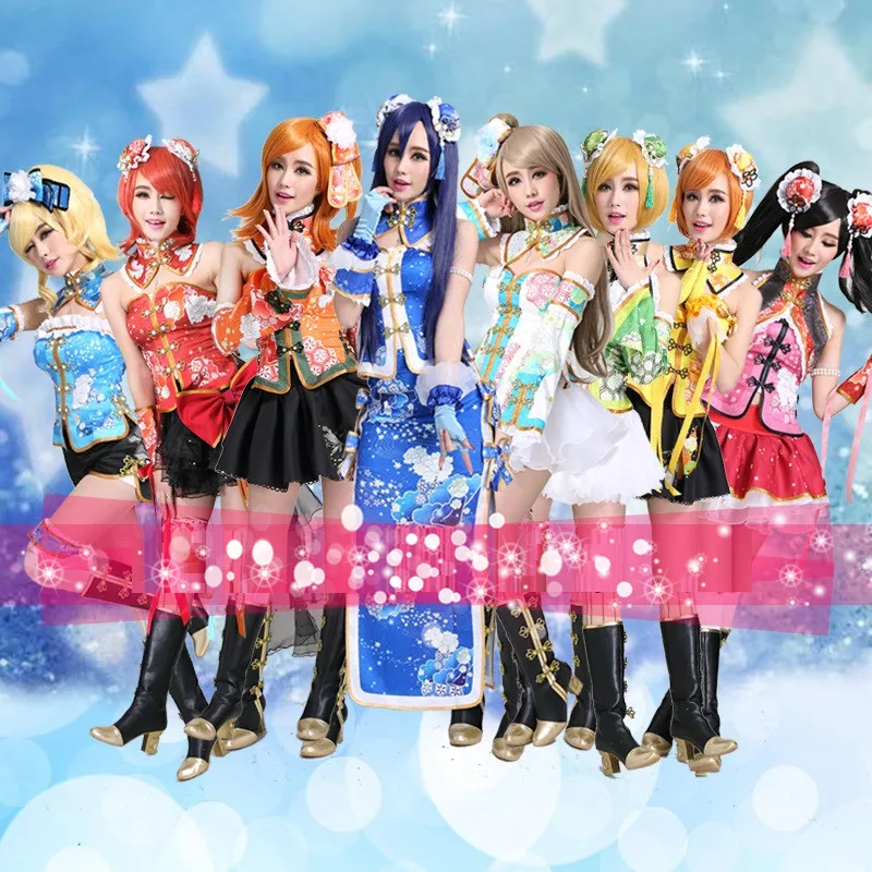 Женский костюм Ципао для косплея Маки нисикино минами Котори пробужденная