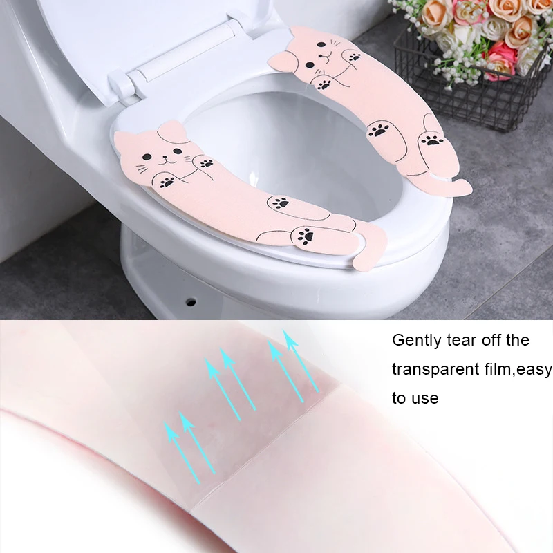 2019 Новые Креативные наклейки на унитаз модели котят клейкие электростатические