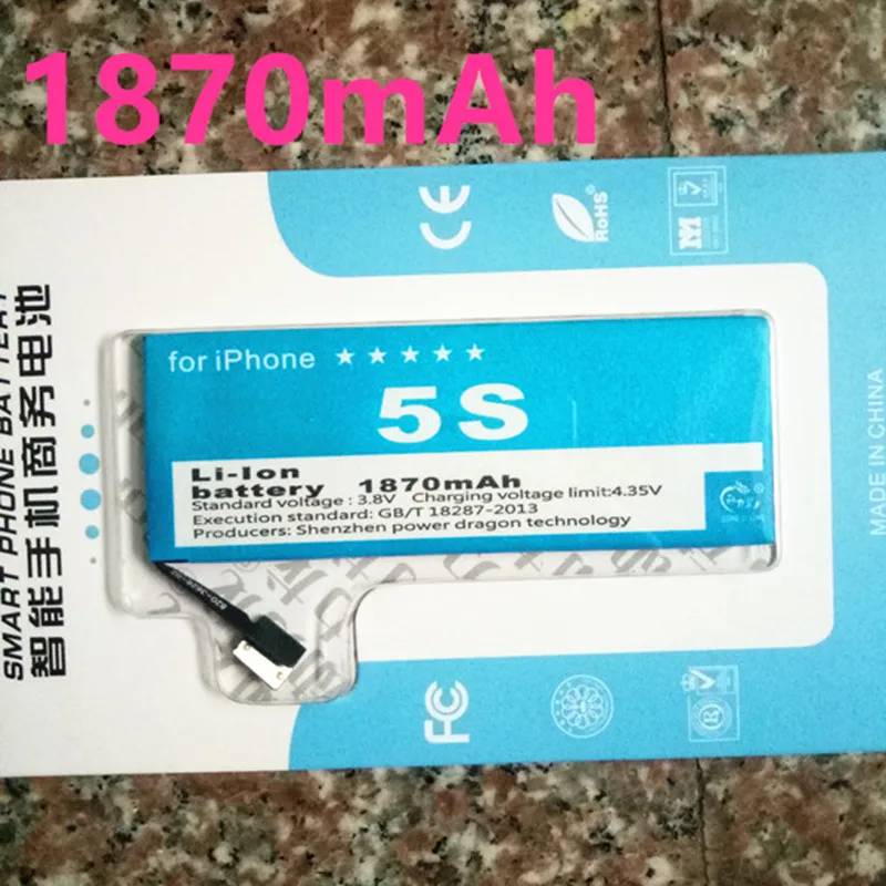 

100% Оригинальный аккумулятор для iPhone 1870 мАч