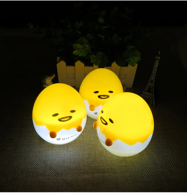 Новинка питается от батареи светодиод желток Night Light Симпатичные Яйцо лампа