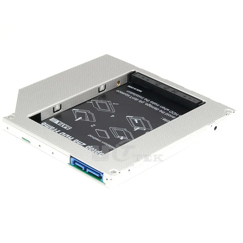 Универсальный переходник для установки второго жесткого диска 9 5 мм SATA 3 0 Slim III