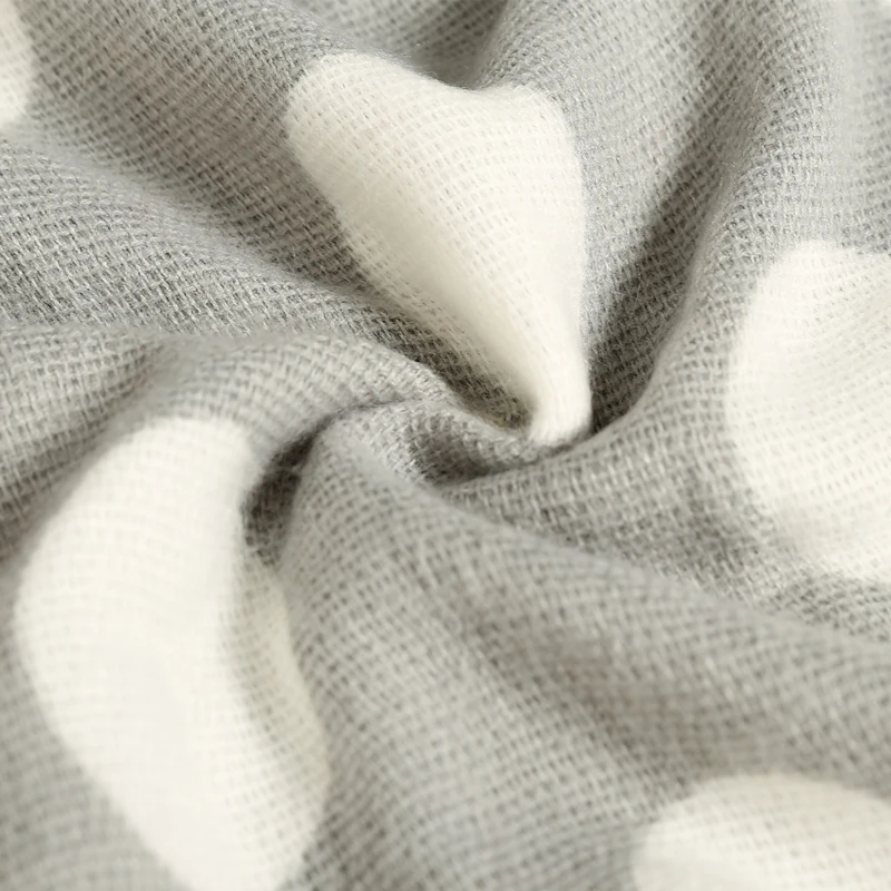 Большой размер Зимний теплый хлопковый женский длинный шарф новый дизайнерский