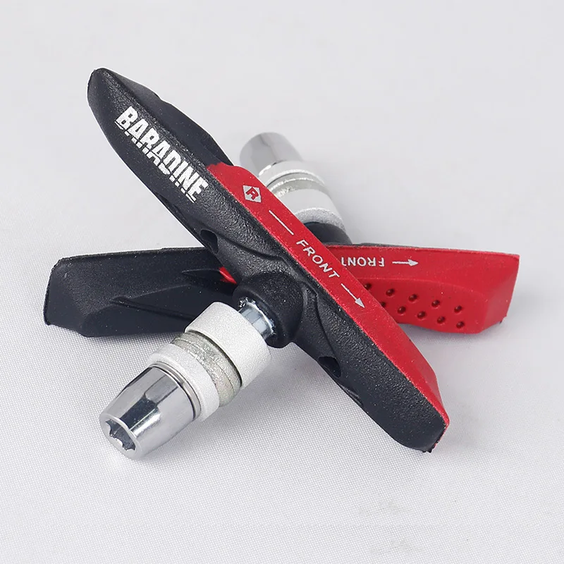 Baradine 959V 73mm MTB V-Brake Pads Mechanical Linear Pull Brakes Dual Compound Bicycle Brake Blocks All-Weather use