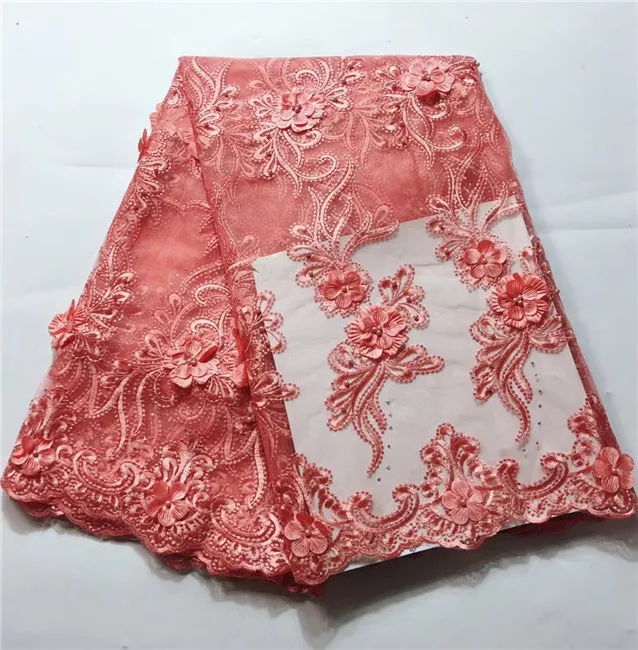 Хит продаж французский стиль нигерийские кружева ткани высокого качества Тюль