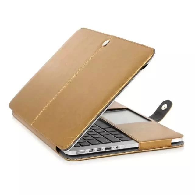 Деловой PU кожаный кейс для ноутбука Apple Macbook Pro Air retina 11 12 13 15 дюймов ультрабук чехол