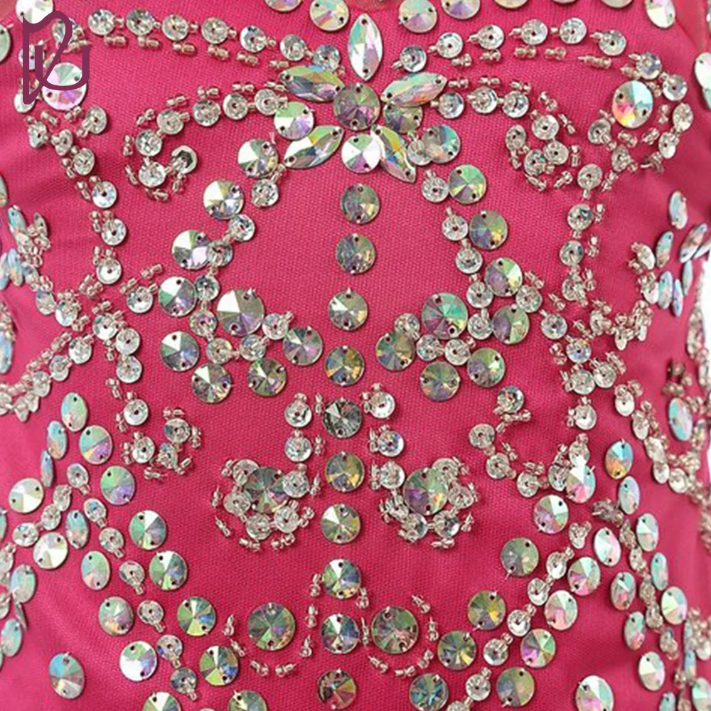Red Cute A Line Dresses For Children Gifts Princes New Crystal Ankle-Length Show Festival Pageant Flower Girls Ruched Dress | Свадьбы и