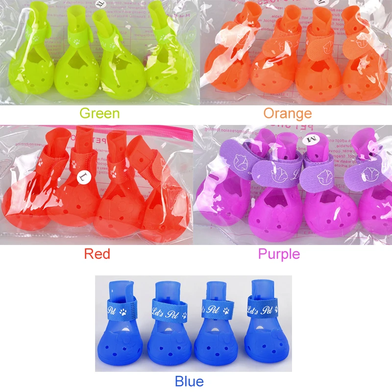 4 шт. собака обувь качества Сапоги собаки зоотоваров щенок летние сандалии для