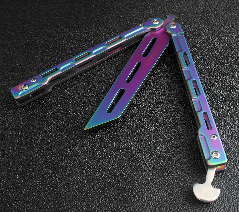 KKWOLF Новый BM42 нож из нержавеющей стали balisong с бабочкой тренировочный